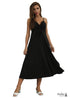 Casual boho long black dress